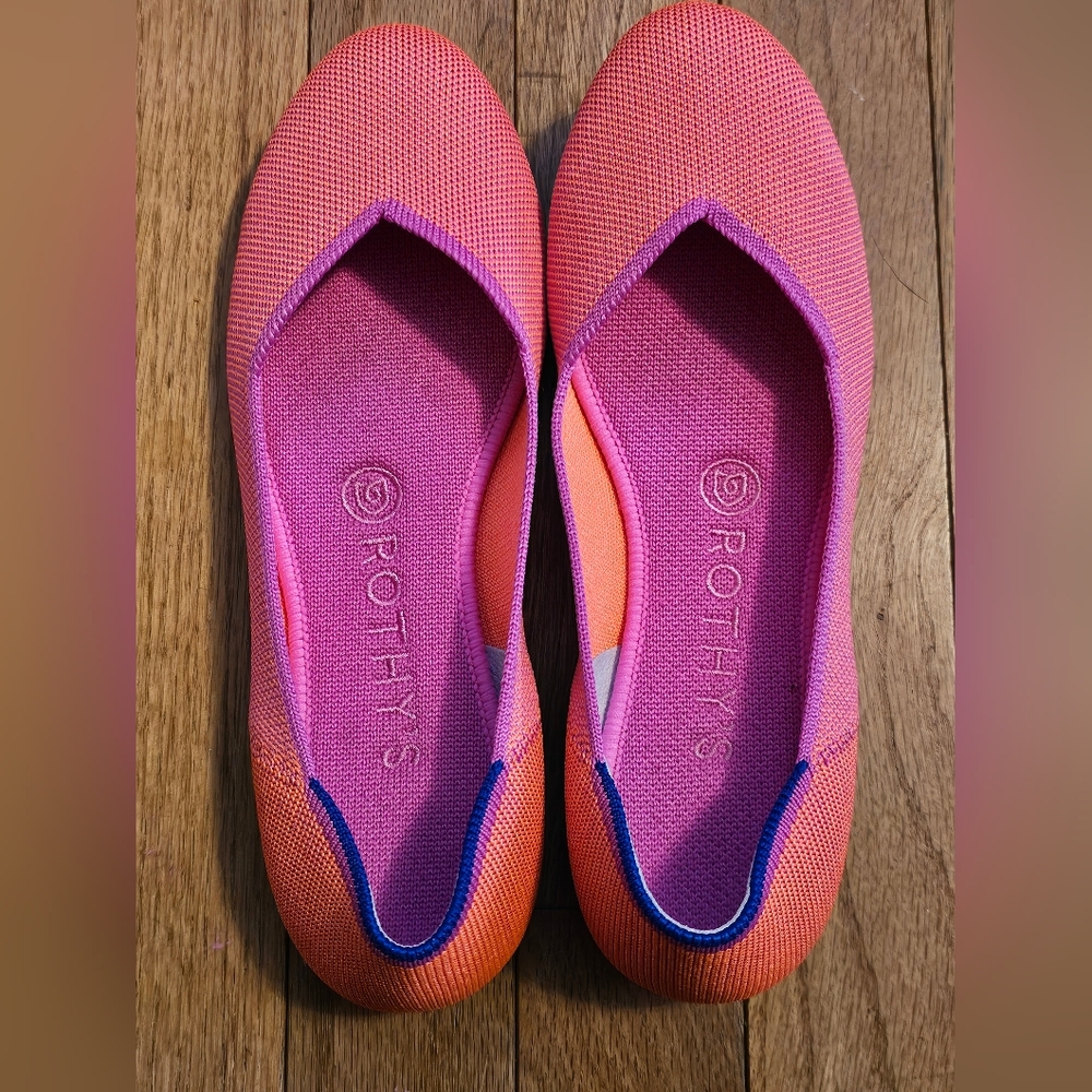 Rothy's Vibrant Pink Ballet Flat